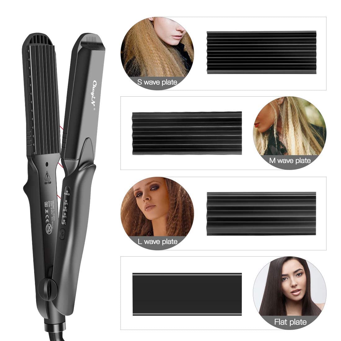 ckeyin-4-in-1-haargl-tter-und-kreppeisen-set-keramik image 3