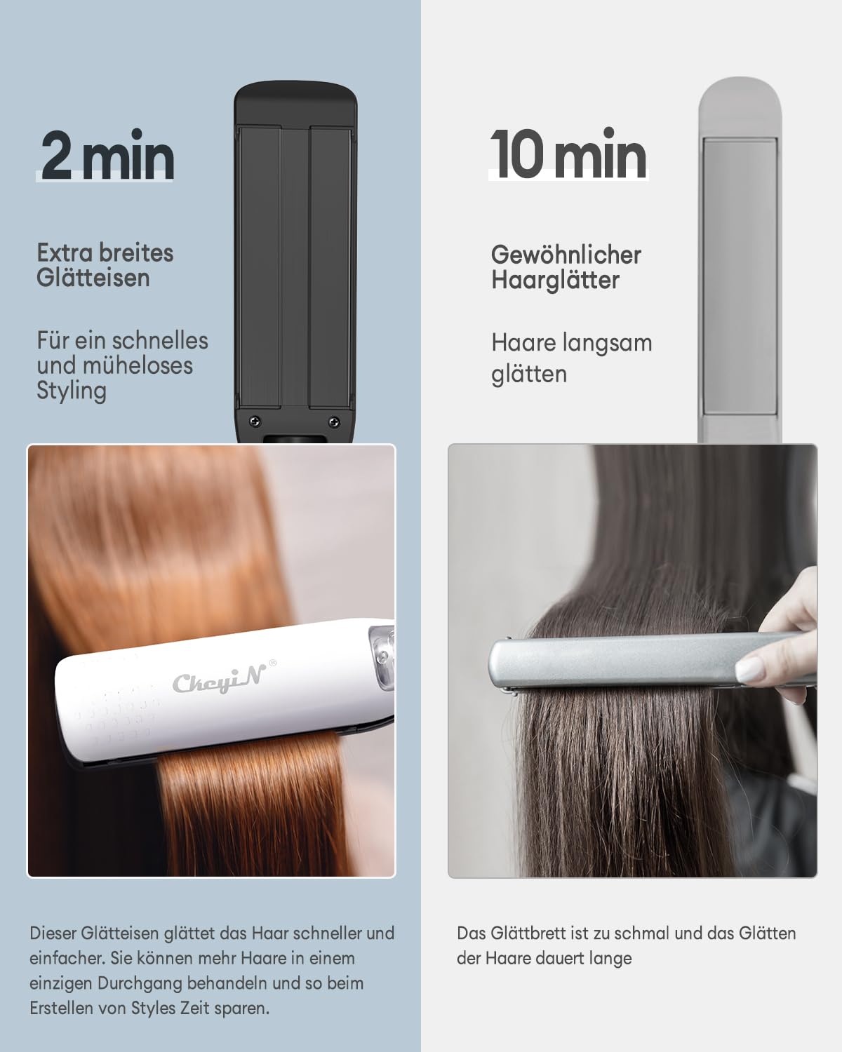 ckeyin-dampf-haargl-tter-steam-straightener-40-mm-wei image 2