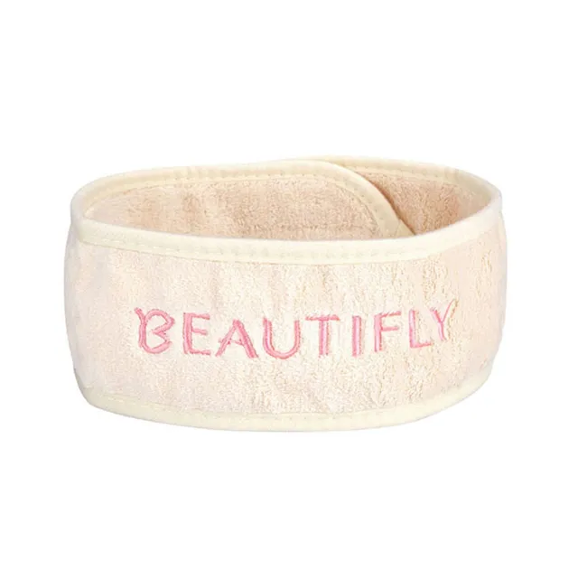 beautifly-kosmetik-haarband-beige-mit-klettverschluss image 1