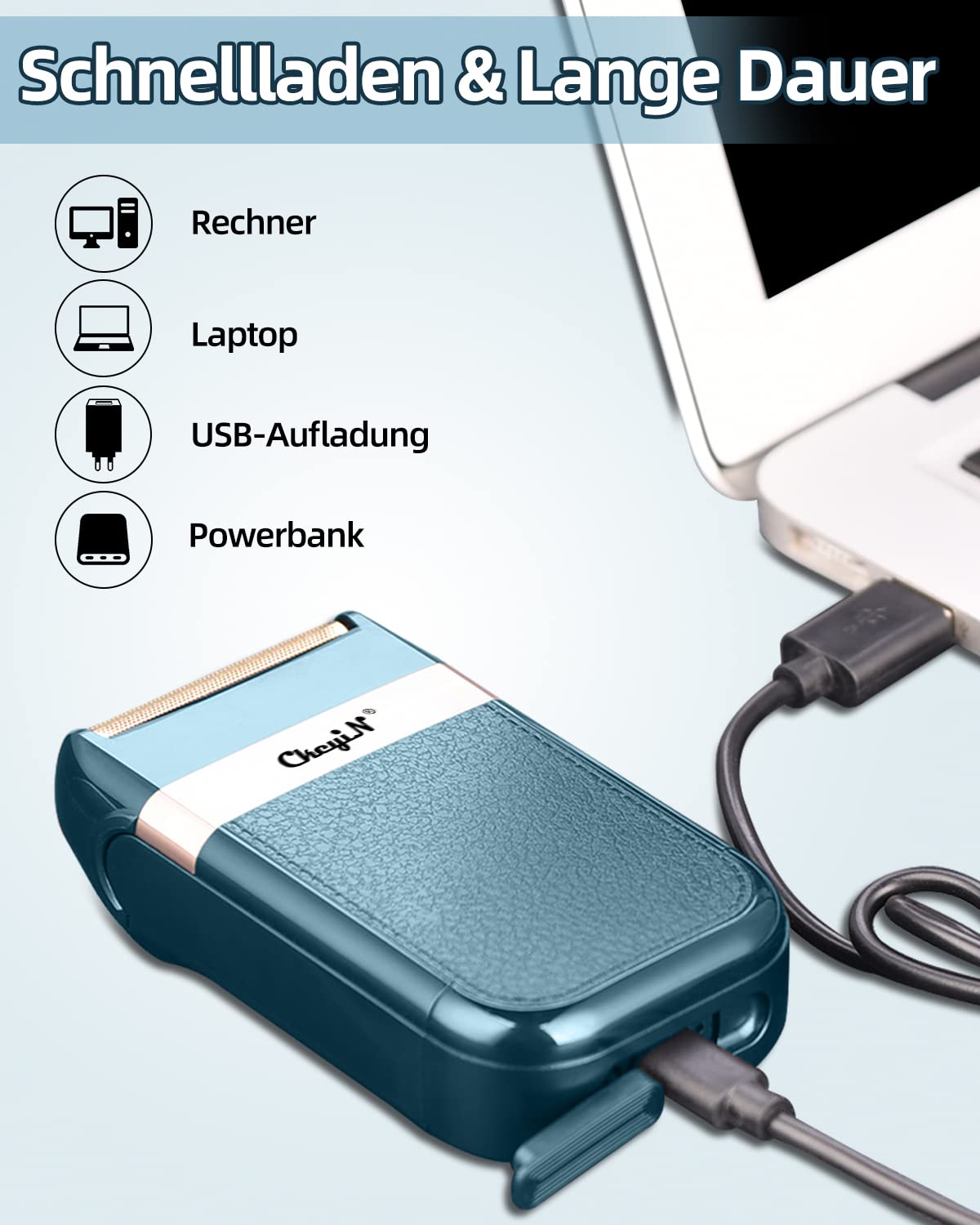 ckeyin-elektrorasierer-herren-blau-wet-dry-mit-pr-zisionstrimmer image 6