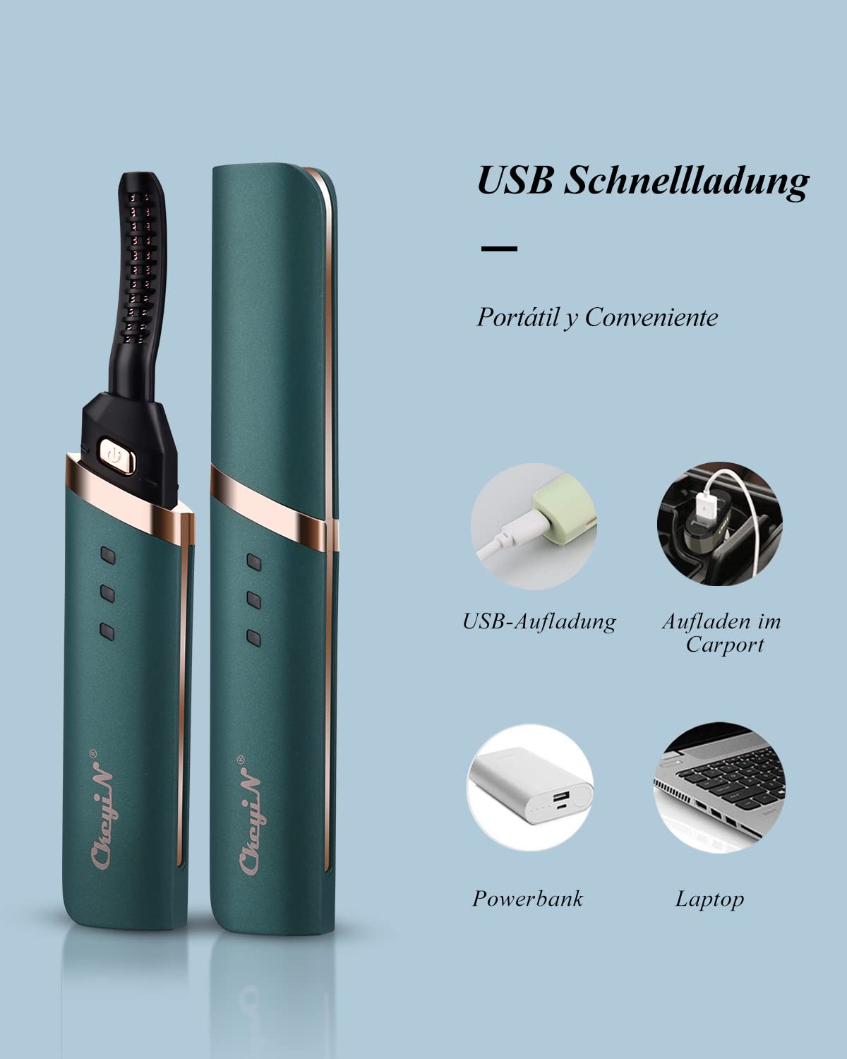 ckeyin-beheizbare-wimpernzange-blau-elektrischer-heated-eyelash-curler-usb image 4