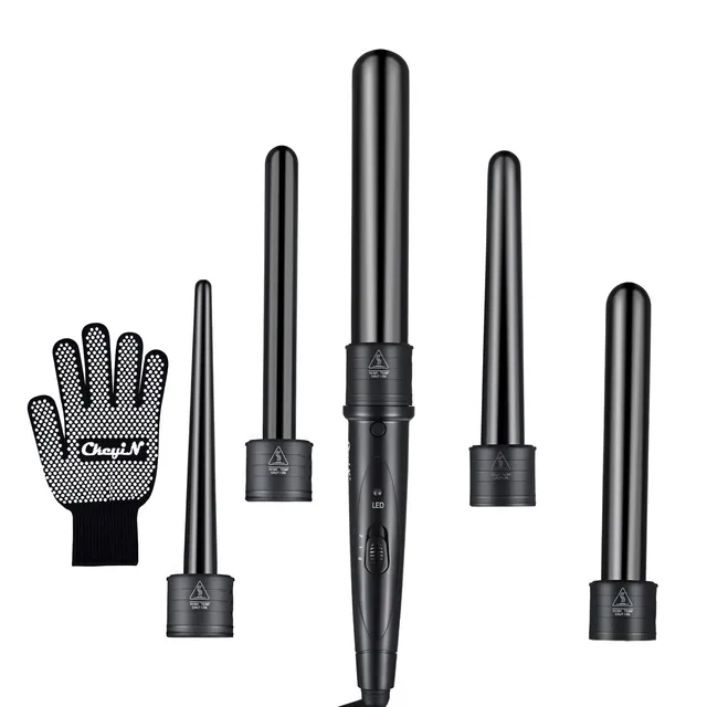 ckeyin-lockenstab-set-5-in-1-mit-wechselaufs-tzen-und-handschuh image 1
