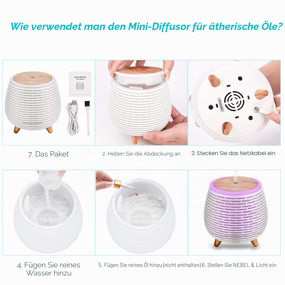ckeyin-mini-aromadiffuser-mit-nebelmodus-und-7-farben-led image 7