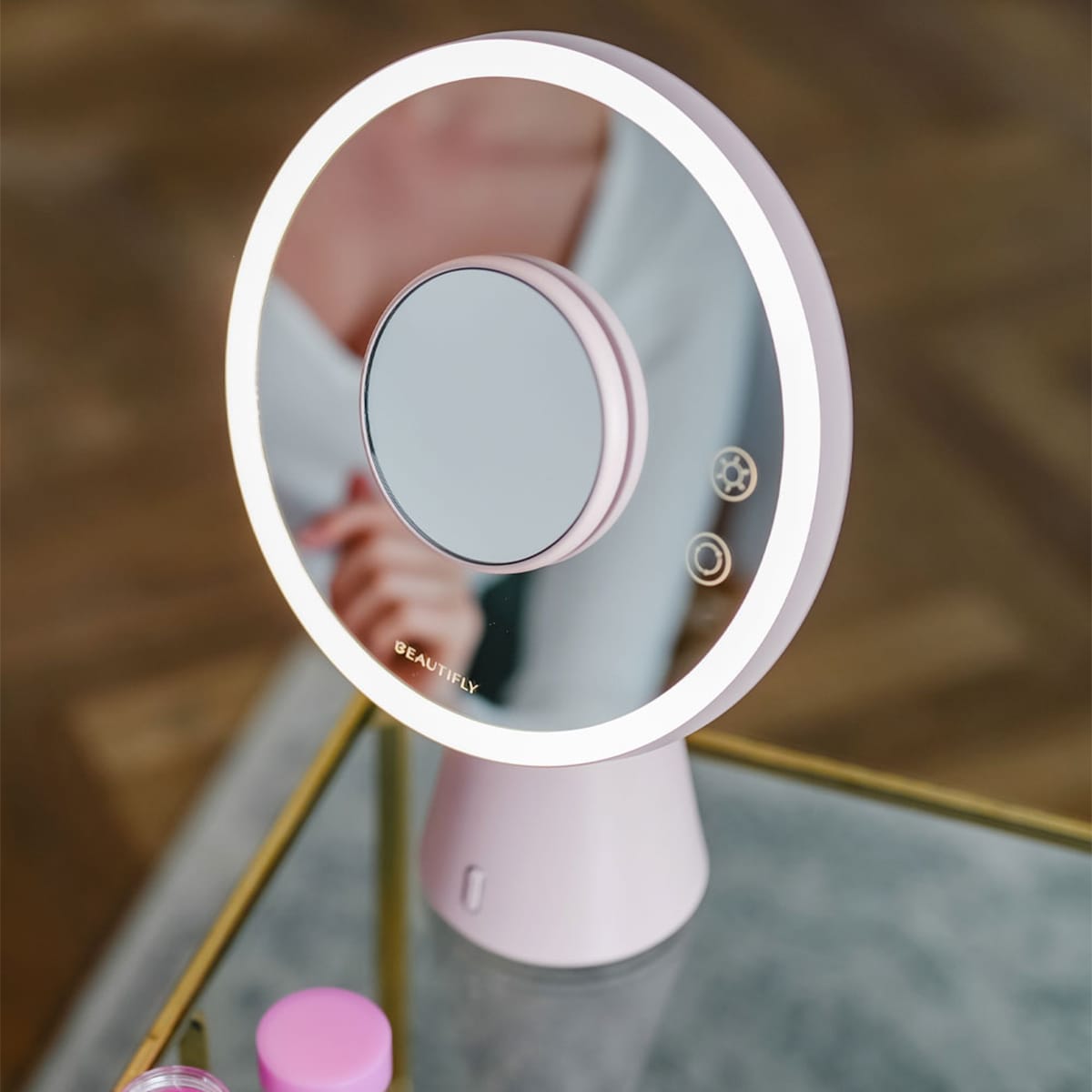 beautifly-mirror-smart-moon-mirror-mit-bluetooth-lautsprecher-und-led image 4