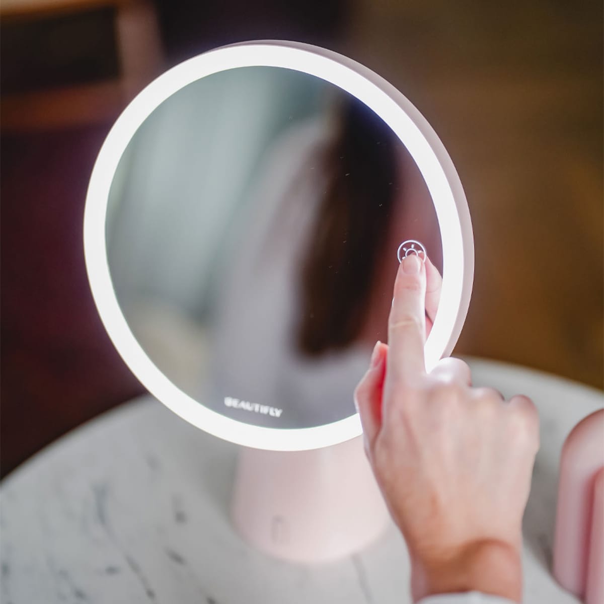 beautifly-mirror-smart-moon-mirror-mit-bluetooth-lautsprecher-und-led image 6
