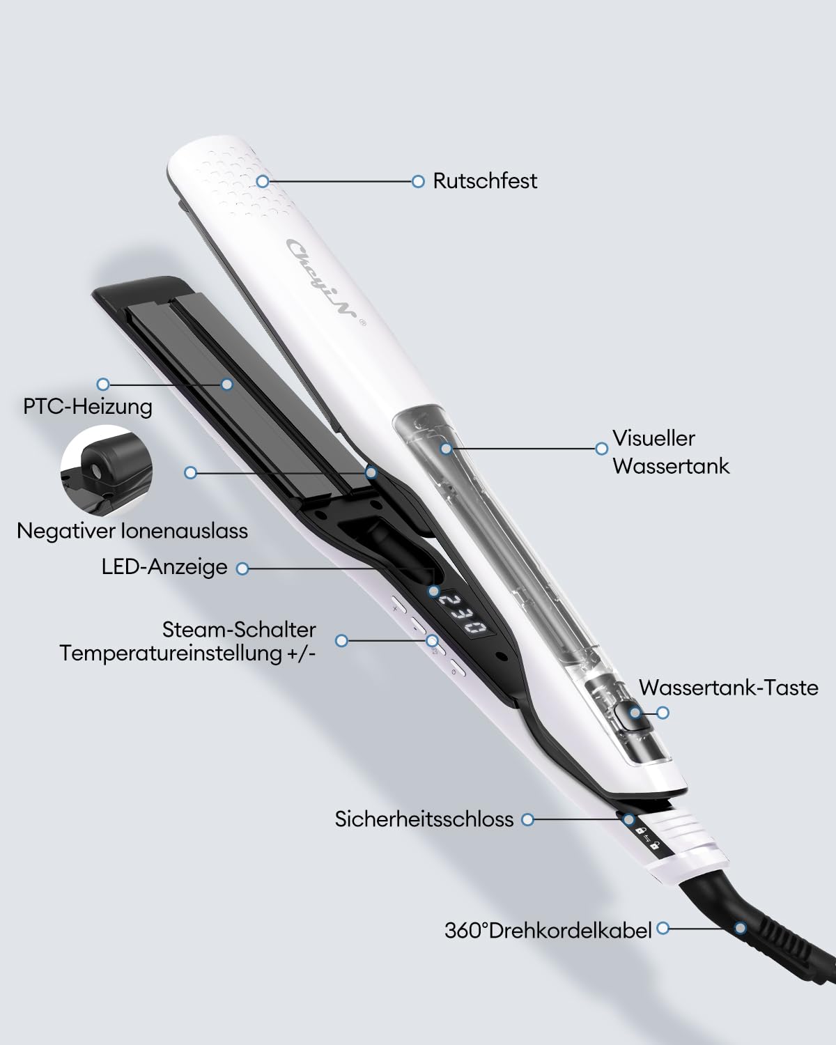 ckeyin-dampf-haargl-tter-steam-straightener-40-mm-wei image 7
