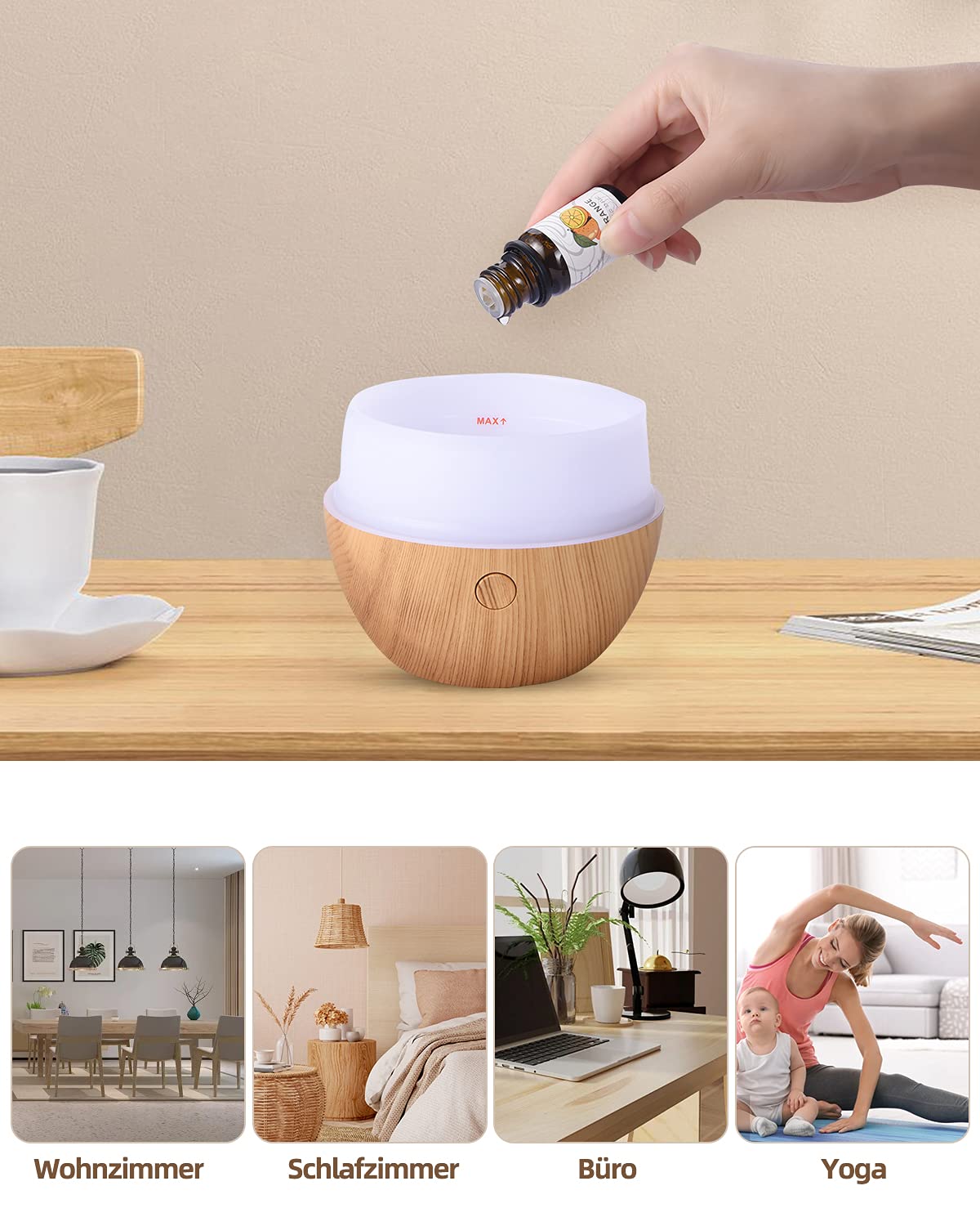 ckeyin-aroma-diffuser-120-ml-holzoptik-set-mit-2-therischen-len-und-7-farben-lic image 7