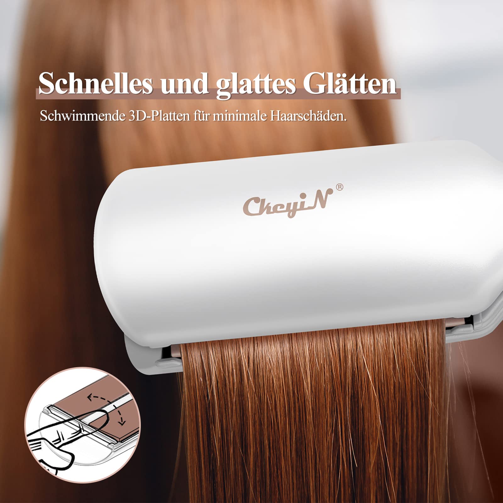 ckeyin-gl-tteisen-breit-58-mm-wei-profi-haargl-tter-120-230-c image 8